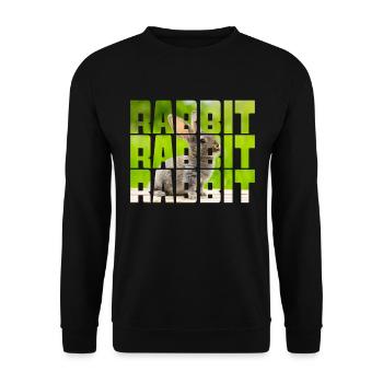 Hare - Unisex Sweatshirt - black - Front - Alina (178cm) & Michal (187cm)