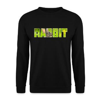 Hare - Unisex Sweatshirt - black - Front - Alina (178cm) & Michal (187cm)