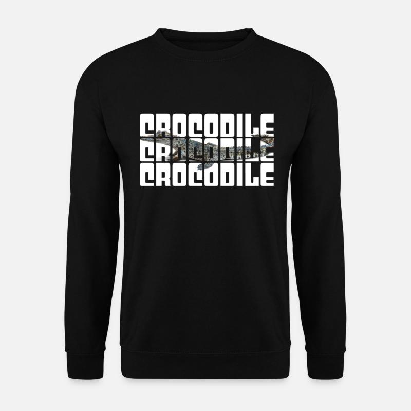 Krokodil - Unisex Pullover - Schwarz