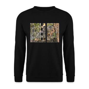Koala Bear - Unisex Sweatshirt - black - Front - Alina (178cm) & Michal (187cm)