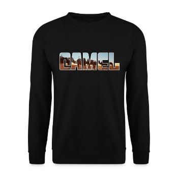 Chameau - Sweat-shirt Unisexe - noir - Devant - Alina (178cm) & Michal (187cm)
