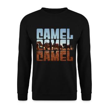 Camel - Unisex Sweatshirt - black - Front - Alina (178cm) & Michal (187cm)