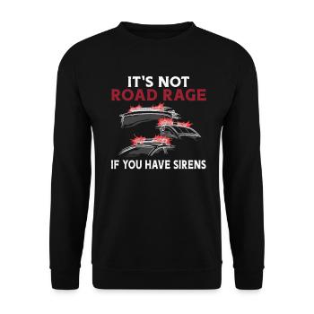Es Ist Kein Road Rage Mit Sirenen Sanitäter RTW - Unisex Pullover - Schwarz - Vorne - Alina (178cm) & Michal (187cm)