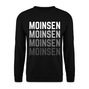 Oldenburg Oldenburger Norden Norddeutschland Moin - Unisex Pullover - Schwarz - Vorne - Alina (178cm) & Michal (187cm)