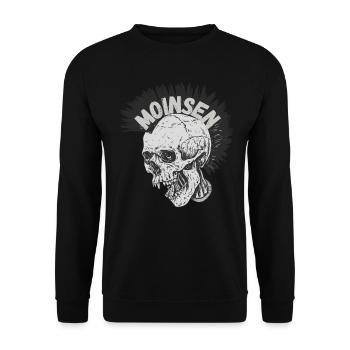 Oldenburg Oldenburger Norden Norddeutschland Moin - Unisex Pullover - Schwarz - Vorne - Alina (178cm) & Michal (187cm)