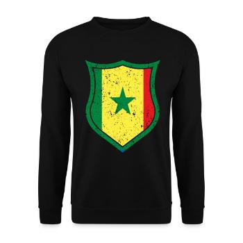 Senegal - Unisex Pullover - Schwarz - Vorne - Alina (178cm) & Michal (187cm)