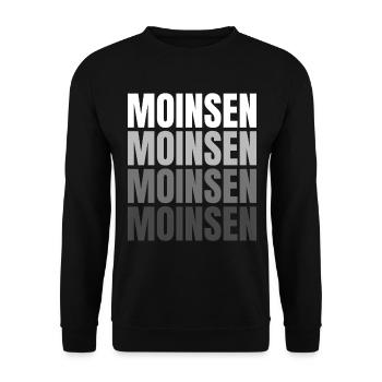 Oldenburg Oldenburger Norden Norddeutschland Moin - Unisex Pullover - Schwarz - Vorne - Alina (178cm) & Michal (187cm)