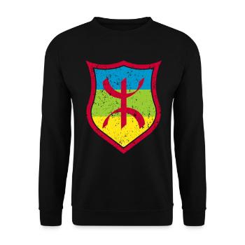 Amazigh - Unisex Pullover - Schwarz - Vorne - Alina (178cm) & Michal (187cm)