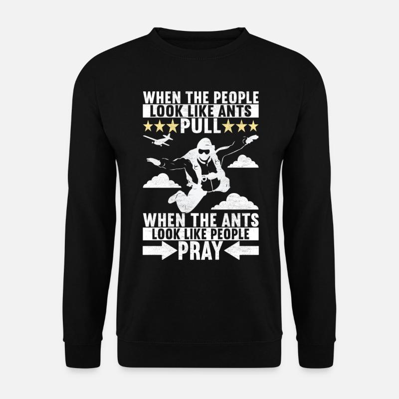 Fallschirm Fallschirmspringer - Unisex Pullover - Schwarz