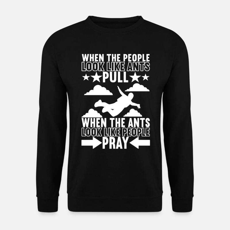 Parachute Parachutist - Unisex Sweatshirt - black