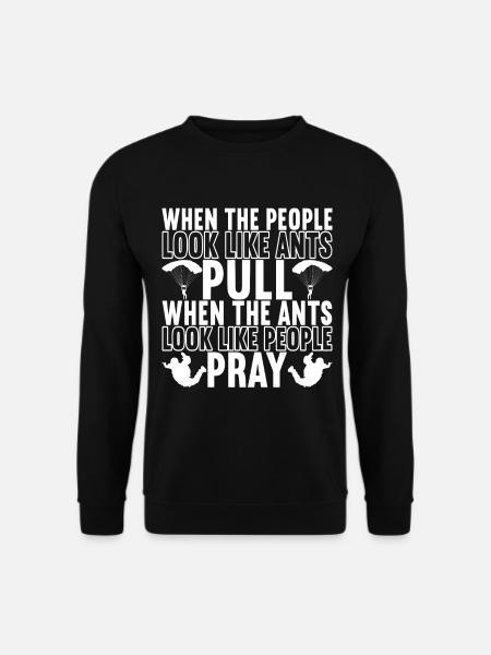 Parachute Parachutist - Unisex Sweatshirt - black