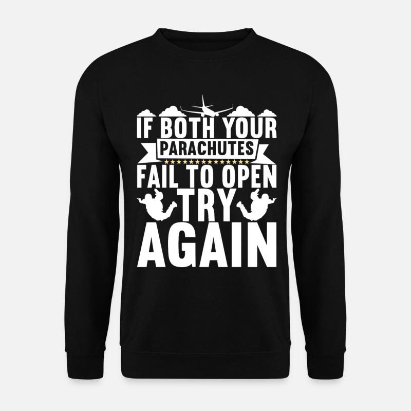 Parachute Parachutist - Unisex Sweatshirt - black