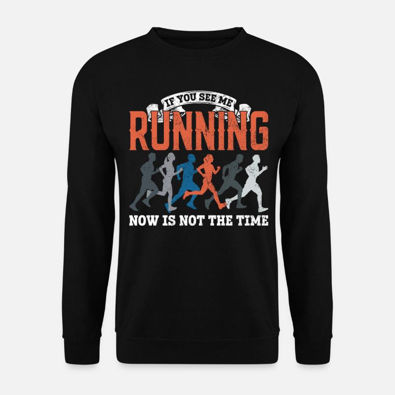 Running Runner Half Marathon - Unisex Sweatshirt - black