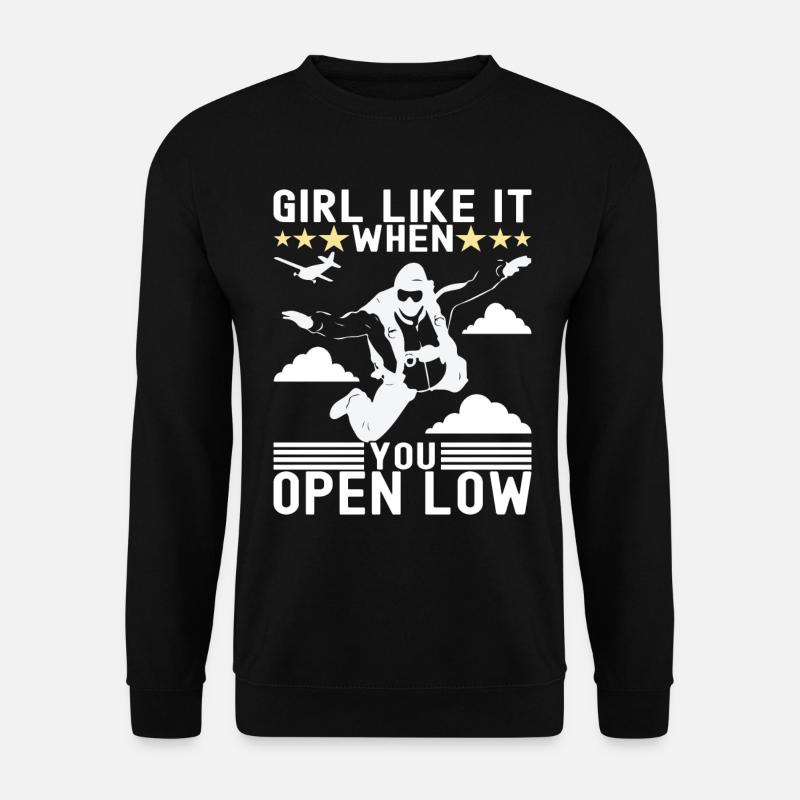 Parachute Parachutist - Unisex Sweatshirt - black