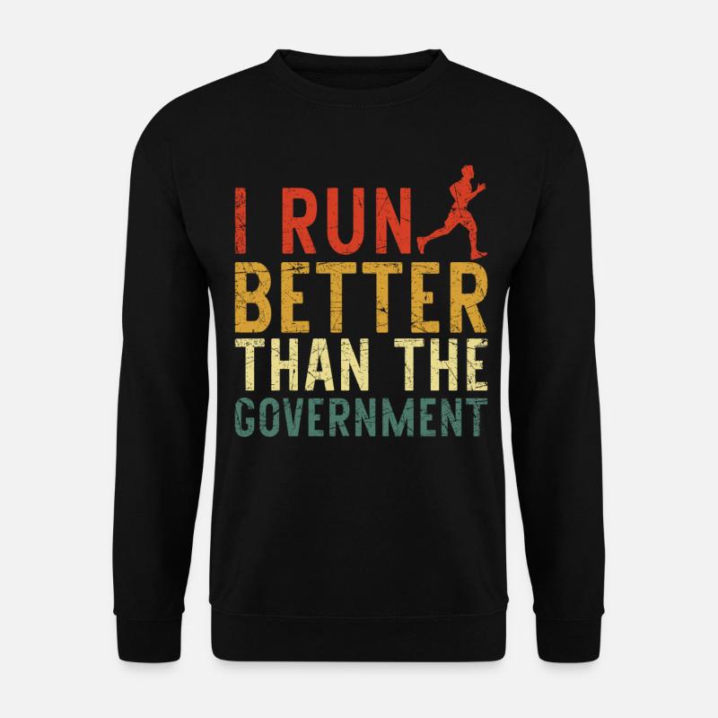 Running Runner Half Marathon - Unisex Pullover - Schwarz