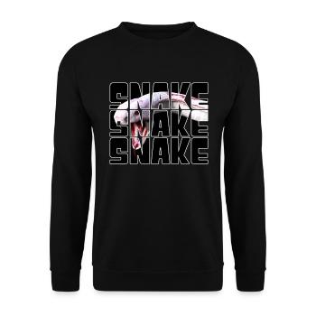 Serpent - Sweat-shirt Unisexe - noir - Devant - Alina (178cm) & Michal (187cm)