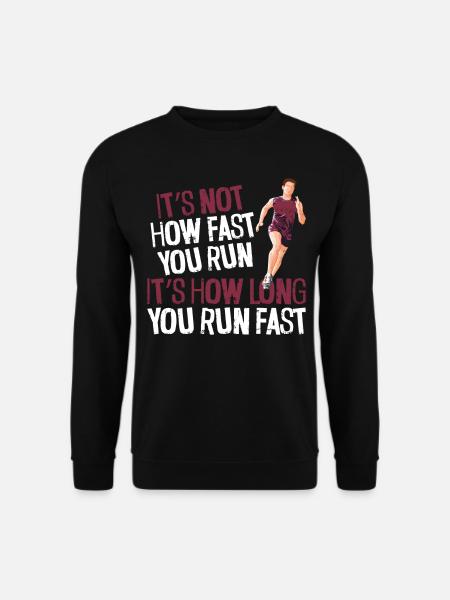 Running Runner Semi-Marathon - Sweat-shirt Unisexe - noir