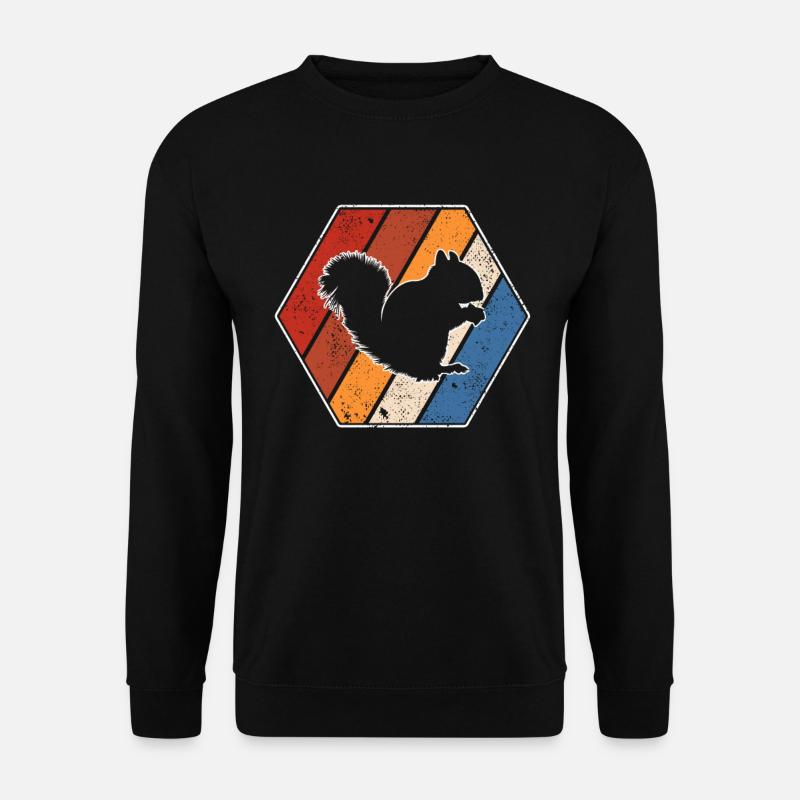 Écureuil Rétro - Sweat-shirt Unisexe - noir
