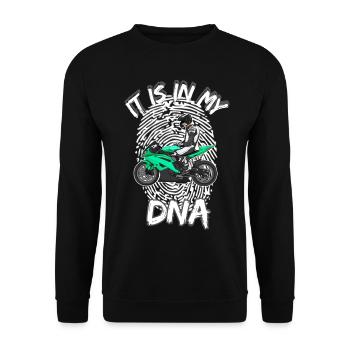 Motorcycle Lifestyle / Motorcycle / Motorcycle biker - Unisex Sweatshirt - black - Front - Alina (178cm) & Michal (187cm)