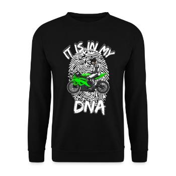 Motorcycle Lifestyle / Motorcycle / Motorcycle biker - Unisex Sweatshirt - black - Front - Alina (178cm) & Michal (187cm)