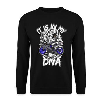Motorcycle Lifestyle / Motorcycle / Motorcycle biker - Unisex Sweatshirt - black - Front - Alina (178cm) & Michal (187cm)