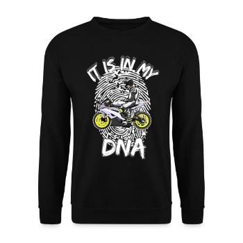 Motorcycle Lifestyle / Motorcycle / Motorcycle biker - Unisex Sweatshirt - black - Front - Alina (178cm) & Michal (187cm)