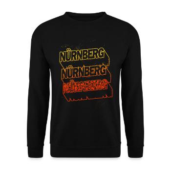 Police Nuremberg Allemagne City Skyline Home - Sweat-shirt Unisexe - noir - Devant - Alina (178cm) & Michal (187cm)