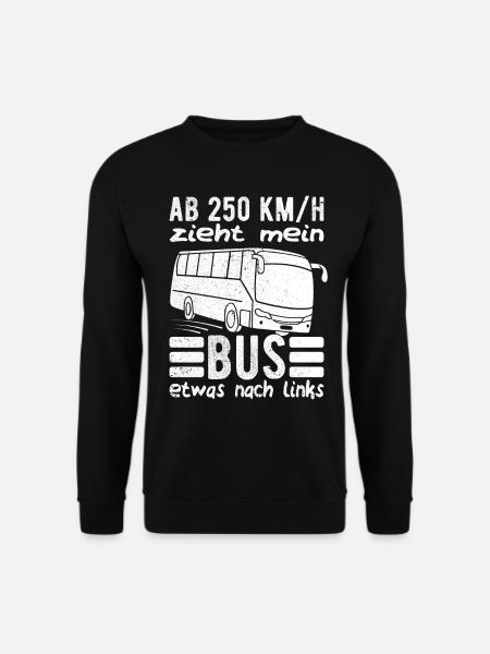 Busfahrer Busfahrerin Bus lustig Fernbusfahrer - Unisex Pullover - Schwarz