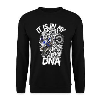 Motocross / Enduro / Freestyle mx / Dirtbike retro - Unisex Pullover - Schwarz - Vorne - Alina (178cm) & Michal (187cm)