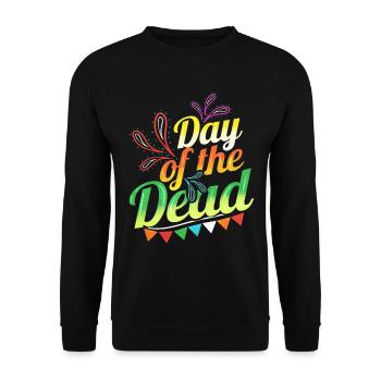 Colorful Logo For Day Of The Dead - Unisex Pullover - Schwarz - Vorne - Alina (178cm) & Michal (187cm)