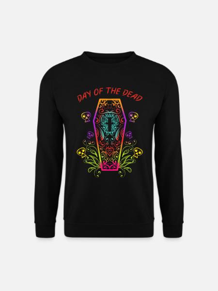 Day Of The Dead Casket Dia De Los Muertos - Unisex Sweatshirt - black