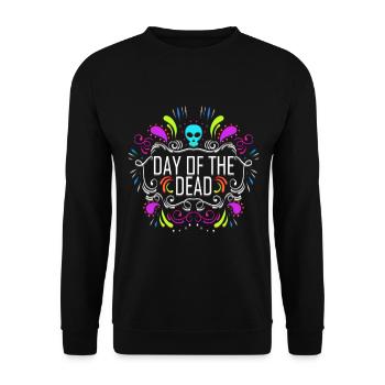 Dia De Los Muertos Logo Day Of The Dead - Unisex Pullover - Schwarz - Vorne - Alina (178cm) & Michal (187cm)
