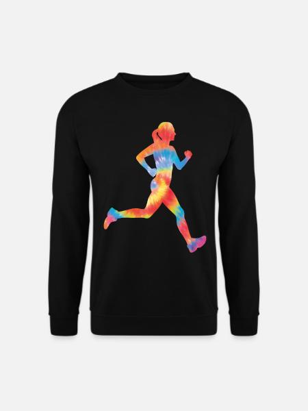 Running Runner Half Marathon Tie - Sweat-shirt Unisexe - noir