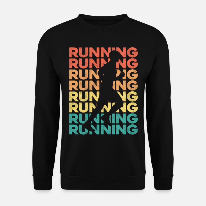 Running Runner Half Marathon - Unisex Pullover - Schwarz