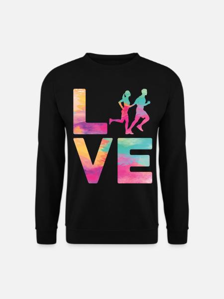 Running Runner Half Marathon - Unisex Sweatshirt - black