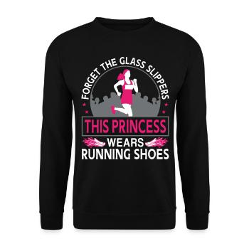 Coureur de course à pied Semi-marathon fille - Sweat-shirt Unisexe - noir - Devant - Alina (178cm) & Michal (187cm)