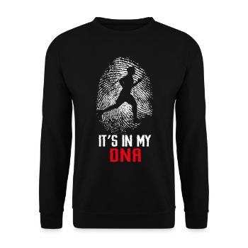 Running Runner Semi-Marathon - Sweat-shirt Unisexe - noir - Devant - Alina (178cm) & Michal (187cm)