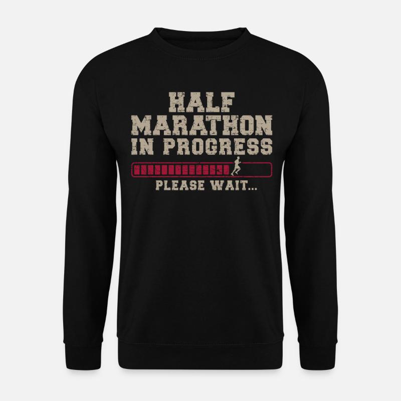 Running Runner Half Marathon - Unisex Sweatshirt - black