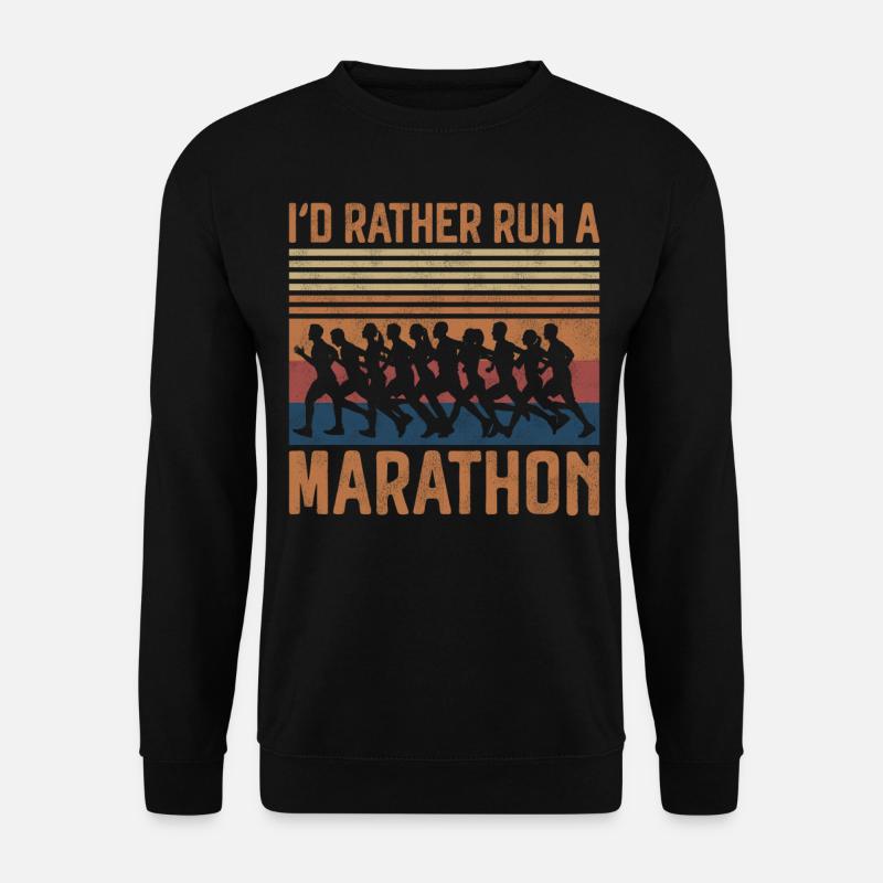 Running Runner Half Marathon - Unisex Sweatshirt - black