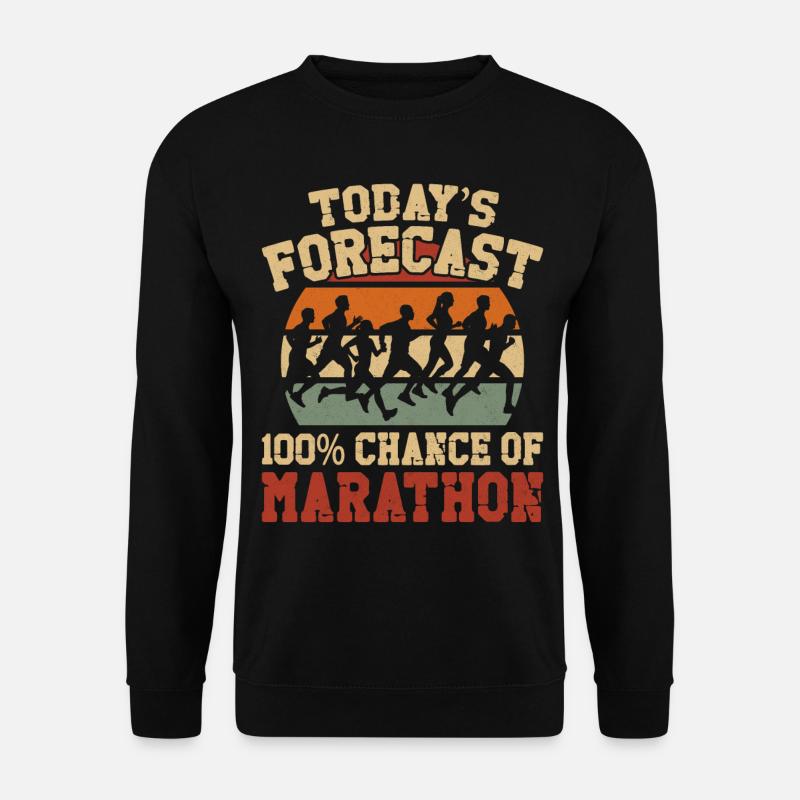 Running Runner Half Marathon - Unisex Sweatshirt - black