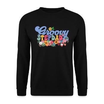 Groovy beau-père plante de jardin fleurs - Sweat-shirt Unisexe - noir - Devant - Alina (178cm) & Michal (187cm)