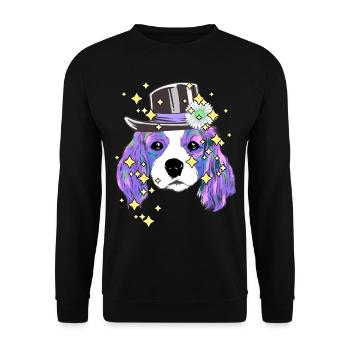 Fantasy Dog Dogs Enfants Enfants Cadeau d’anniversaire - Sweat-shirt Unisexe - noir - Devant - Alina (178cm) & Michal (187cm)