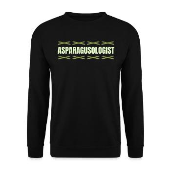 Spargelkundler Vegetarier Veganer Spargel - Unisex Pullover - Schwarz - Vorne - Alina (178cm) & Michal (187cm)