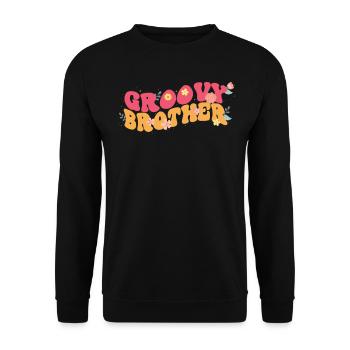 Groovy Brother Jardin Plante Fleurs Décor Floral - Sweat-shirt Unisexe - noir - Devant - Alina (178cm) & Michal (187cm)