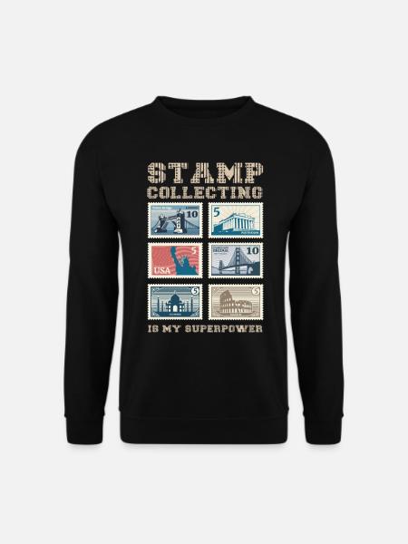 La philatélie est mon - Sweat-shirt Unisexe - noir