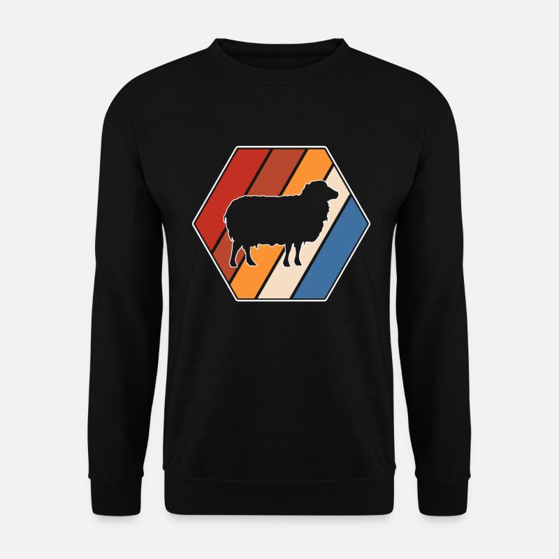 Mouton Rétro - Sweat-shirt Unisexe - noir