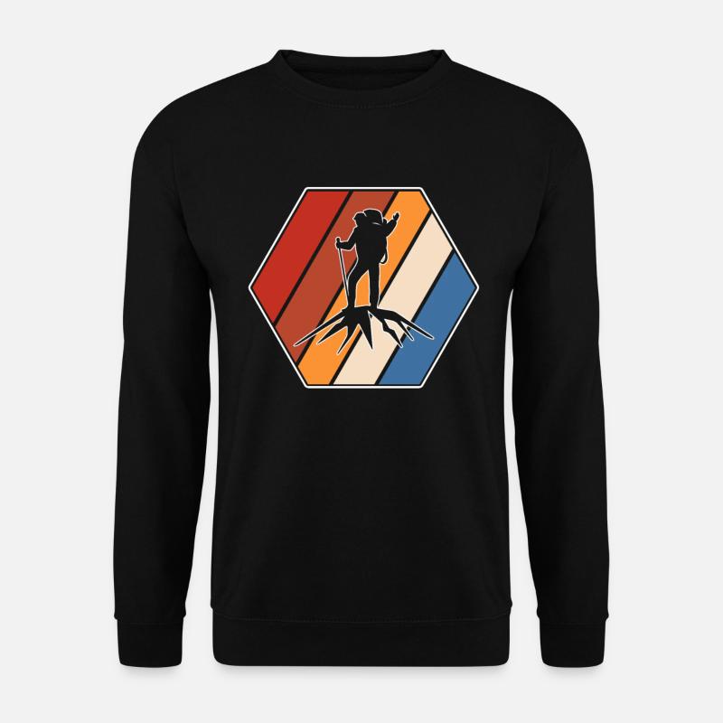 Mountaineering Retro - Unisex Sweatshirt - black
