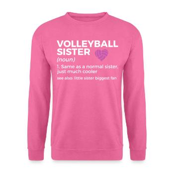 Volleyball Spieler Geschenk - Unisex Pullover - Pink - Vorne