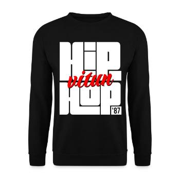 Hip Fucking Hop 1987 - Sweat-shirt Unisexe - noir - Devant - Alina (178cm) & Michal (187cm)