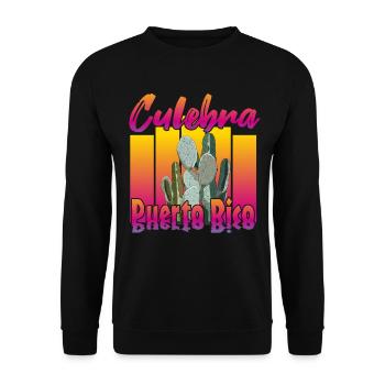 Culebra Porto Rico - Sweat-shirt Unisexe - noir - Devant - Alina (178cm) & Michal (187cm)